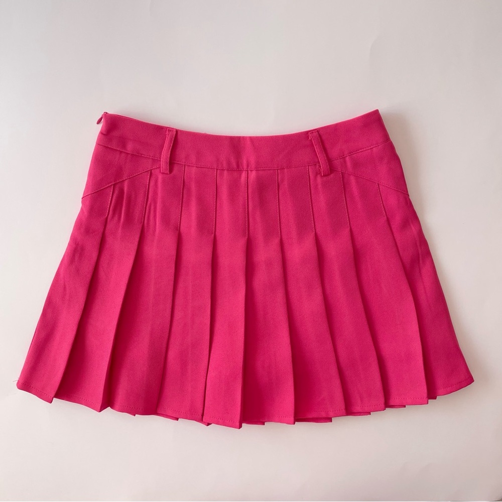 Pink Pleated Women's Skort